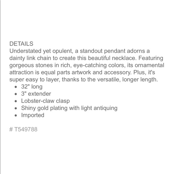 Talbots bead drop pendant necklace - Picture 5 of 13